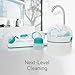 Nanobebe Baby Bottle Cleaner Replacement Heads - for E-Brush Electric Rechargeable Bottle Cleaning Brush and Flexy Brush in Gift Sets, for Baby Accessories, Pacifiers, and Sippy Cups - 4pk, Grey