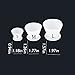 6pcs Dental Lab Flexible Silicone Mixing Cup Self-curing Silicone Rubber BowlÂ Dappen Dish (Â 2Large, 2Medium, 2Small)