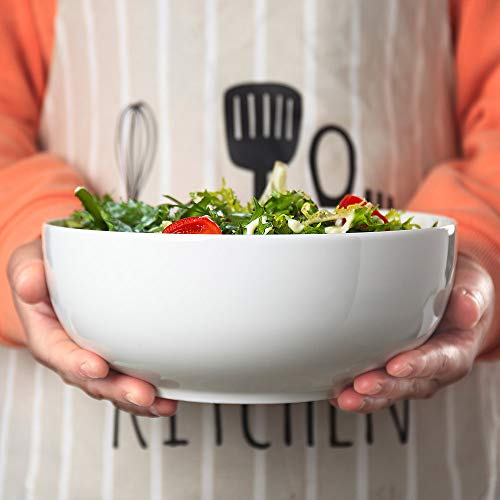 Hesen 60 Oz Large Soup Bowl, Pho Bowls And Spoons Set, Ramen Bowl Set Of 3 Bowls + 3 Spoons, 8 In Off White Ceramic Serving Bowls #TOP5