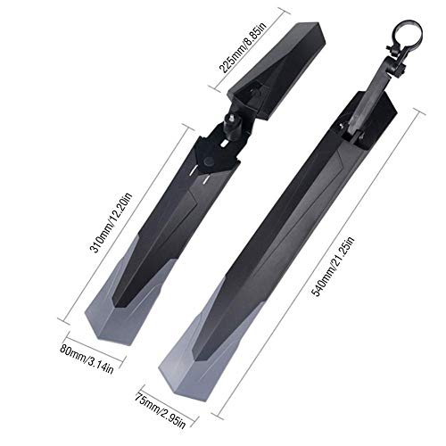 VGEBY1 Parafango Bici Set, 1 Paio Parafango Bici