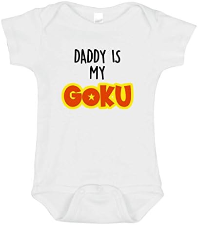 Daddy is My Goku Onesie | Dragon Ball Z Parody Bodysuit Romper | Anime Baby Clothes