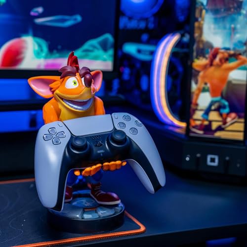 Exquisite Gaming: Crash Bandicoot Trilogy - Original Mobile Phone & Gaming Controller Holder, Device Stand, Cable Guys, Licensed Figure - Thumbnail 3