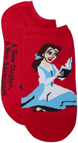 Disney Women's Princess 5 Pack No Show Socks, Assorted Bright, 9-11 #TOP3