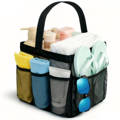 Mesh Shower Caddy Portable for College Dorm Room Essentials...