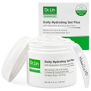 Daily Hydrating Gel – Repair Face Moisturizer – Oil-Free Facial Moisturizer for Dry, Acne-Prone, and Sensitive Skin – Water-Based Face Cream with Hyaluronic Acid & Aloe Vera – 4 Oz