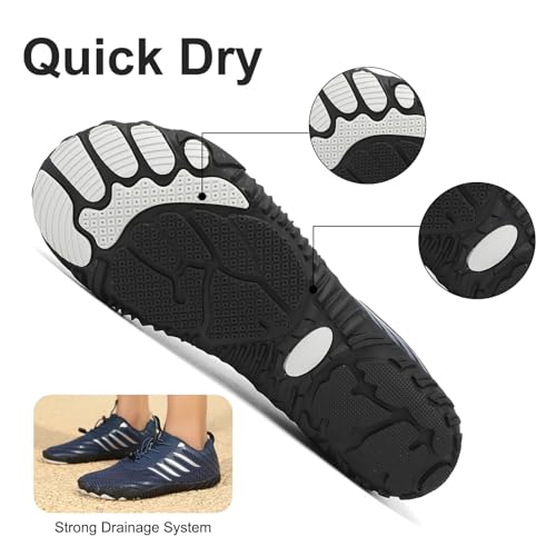 Barefoot Water Shoes for Women Men丨Unisex Pro Footwear Barefoot Shoes丨Waterproof Trail Running Healthy & Non-Slip丨Wide Toe Zero Drop Hiking4