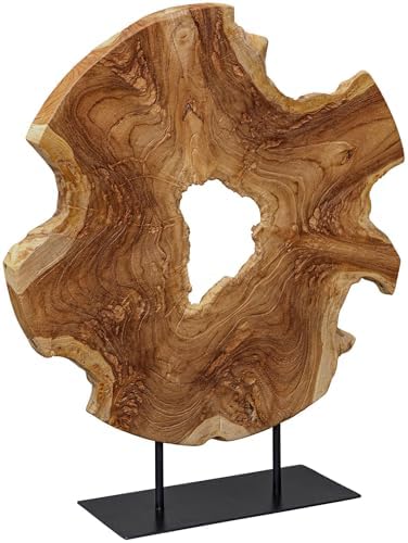Uttermost 17126 Bahati Wood - Sculpture-22.8 Inches Tall and 19.7 Inches Wide, Finish Color: Natural/Black