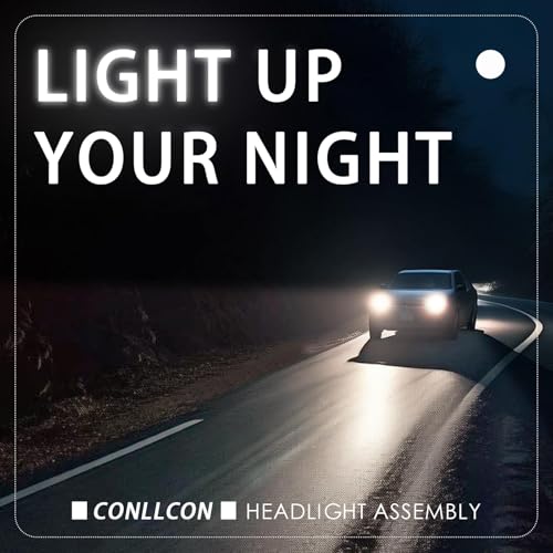 CONLLCON Headlights Assembly Compatible with Jeep Compass 2017-2021, Headlamp Right Passenger Side Replacement CH2503295 55112706AF by CONLLCON - Image 6