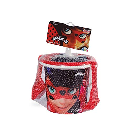 Baldinho de Praia Ladybug Miraculous com Acessório Rosita Vermelho/Preto Pequeno