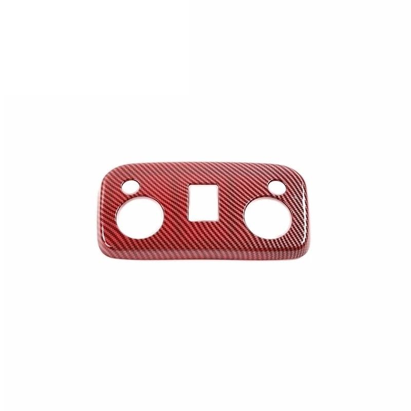 Autocollant pour de voiture en carbone rouge pour plafonnier Mustang