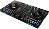 Controlador DJ de 4 decks Pioneer DDJ-FLX10, paquete con estuche de vuelo rodante negro HL10013 | Rekordbox + Serato DJ Pro | Controlador listo para carretera con ruedas para transporte a aeropuertos y venues 4