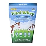 Grass-Fed Whey Protein Powder for Immune Vitality, Natural Flavor 2.5lbs (56 Servings), 15g Protein Per Serve, Vital Whey, Clean Holistic, Wellness Nutrition