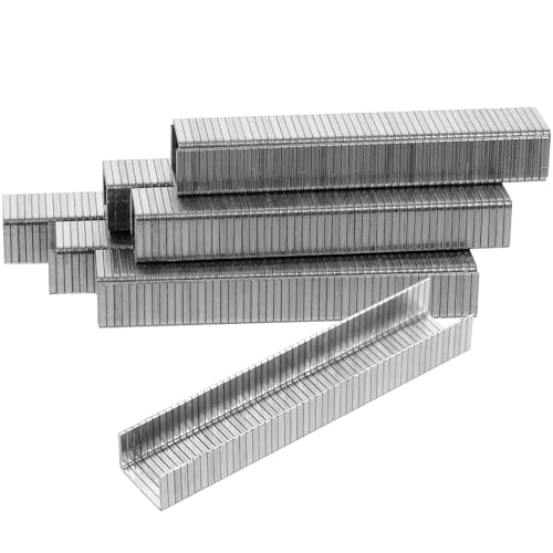 Ipetboom 1000Pcs Heavy Duty Narrow Crown Staples U-Shaped Me