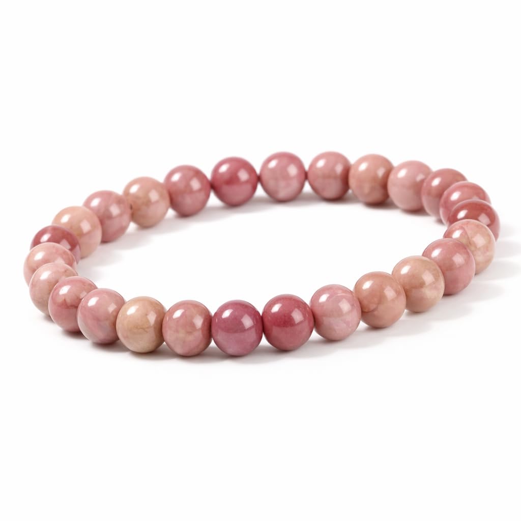 Natural Crystal Gemstone Bracelet for Men Women Unisex | 8mm Round Beads Elastic Stretch Bracelet | Choose Your Stone Collection