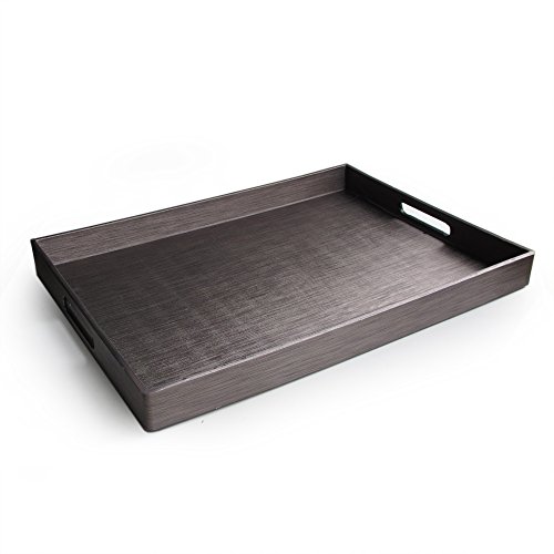 American Atelier Rectangle Serving Tray, 14x19, Gray