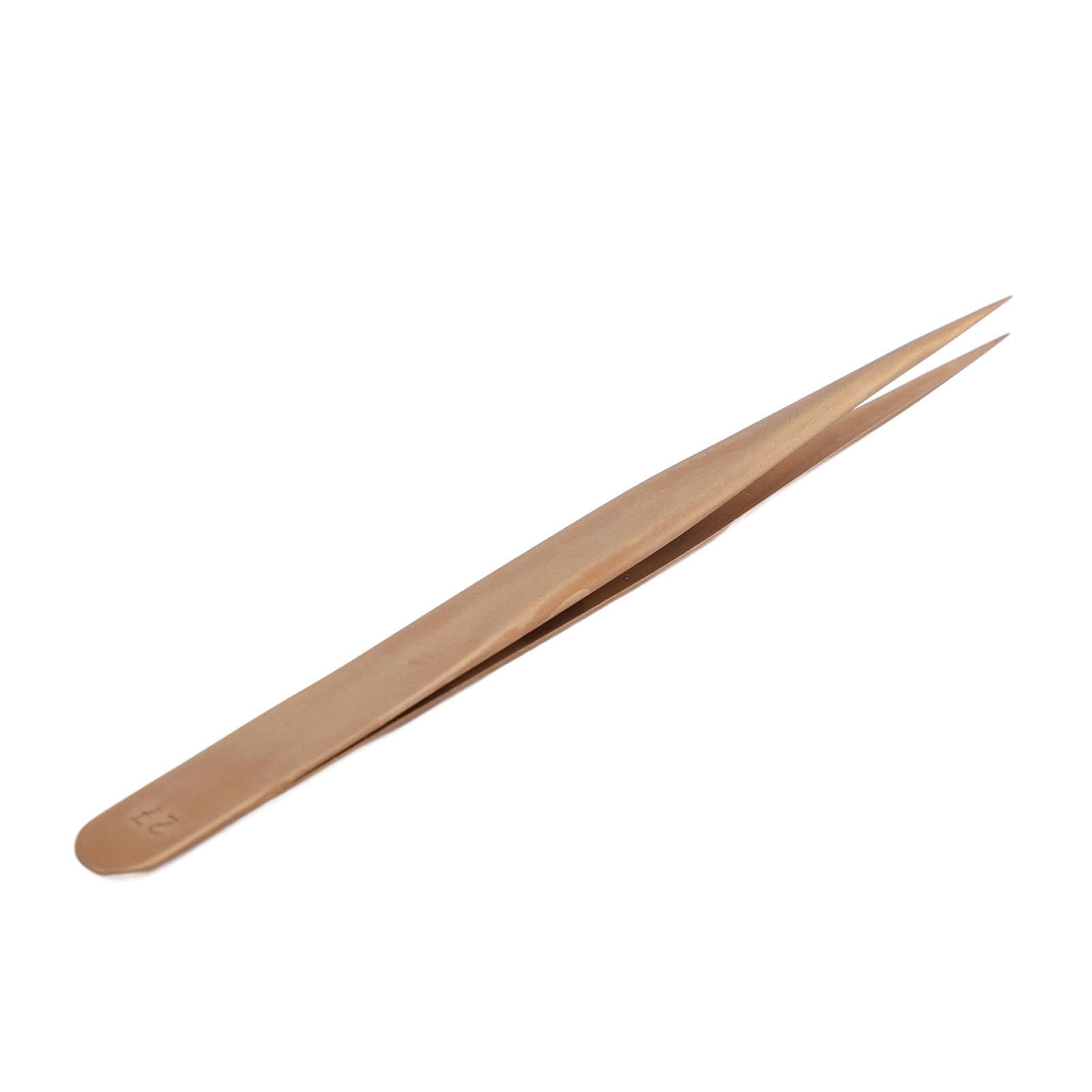 Cryfokt Pinzette Non Magnetiche in Bronzo Fosforoso per la Riparazione di Orologi, Strumento di Fissaggio Antiscivolo di Precisione Punte Fini da 135 Mm per la Creazione di Gioielli
