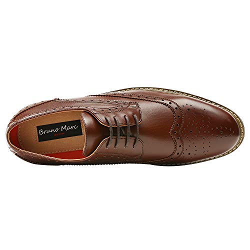 Image of Bruno Marc Moda Italy Prince Men's Classic Modern Oxford Lace Dress Shoes