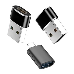 Genérico Adaptador USB C a USB,Adaptador USB C a USB 3.0,Adaptador Tipo C a USB,Thunderbolt 3 a Adaptador USB Hembra OTG para IP 11 12 13 14 Pro MAX, Mac-Book Pro 20/19, Mac-Book Air 20/19/18