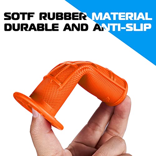 Image of 7 /8'' ATV Grips Universal Handlebar Grips Soft Rubber Motorcycle Grip for ATV Polaris Thumb Throttle Kid Youth 4 Wheeler Quad 400ex
