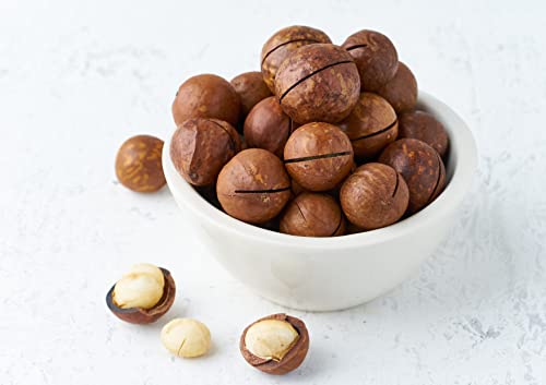 Macadamia Nut Halves & Pieces, 1 Pound – Non-Gmo Verified, Raw, Shelled, Unsalted, Kosher, Vegan, Bulk. Keto Snack. Good Source Of Healthy Fats. Great For Baking, And As Topping For Salads, Yogurt. #TOP4