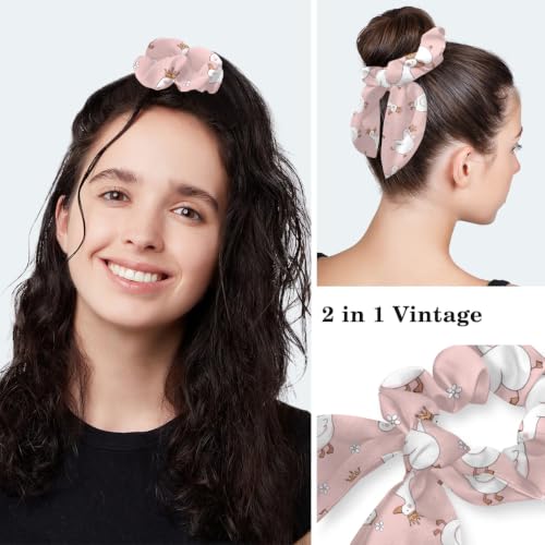 Image of Butterfly Scrub Cap Women with Ponytail & Buttons Adjustable Surgical Nurse Hat with Cotton Sweatband for Long Hair