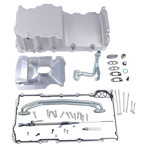 Lesurey Front Wet Sump Retrofit Engine Oil Pan Kit 81076 81080 Compatible with Chevrolet Gen III/IV Chevy LS1 LS2 LS3 LSX 4.8L/294-6.2L/376