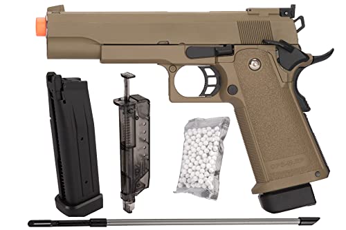 Golden Eagle Steel/Metal Airsoft Hand Gun Hi-Capa 1911 Airsoft Pistol with 6mm BBS and Speed Loader
