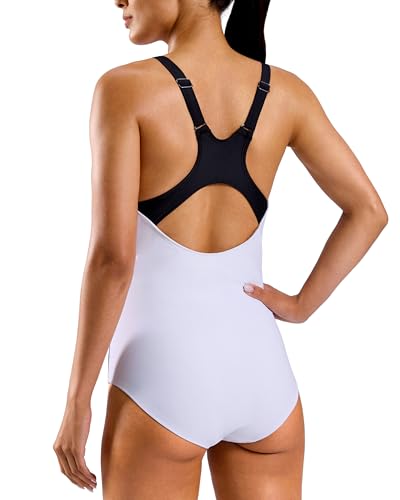 Image of G Gradual Women's Athletic One Piece Swimsuit with Adjustable Straps Competitive Racerback Modest Bathing Suit for Women