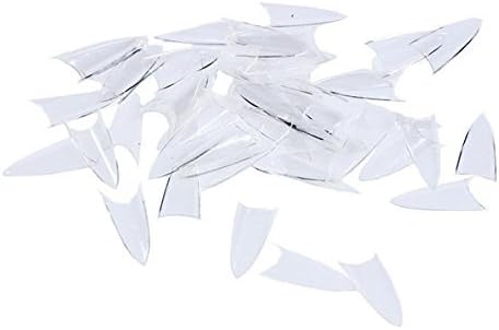 TOOGOO(R) 500 Clear Sharp Ending Stiletto Acrylic False Nail Art Tips Salon