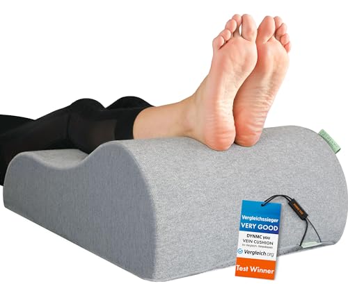 DYNMC you - Cojín venoso cómodo, cojín de Pierna de Espuma, Capa Adicional de Espuma con Memoria de Forma, Funda Flexible Oeko-Tex cojín ergonómico, cojín de piernas