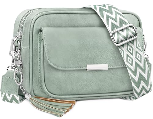 NEWIROVE Sac Bandoulière Femme, Sac à Main Femme Bandoulière En Cuir Pu Pochette Sac A Main Femme Avec Large Sangle Réglable et Amovible Pour Le Shopping,...