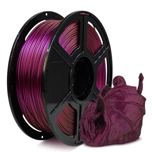 Image of FLASHFORGE Chameleon Rapid PLA Filament 1.75mm Abyssal Red, PLA Color Shift High Speed 3D Printer Filament, Max 500mm /s Fast Printing, Display Shimmering Effects from Various Angles and Light