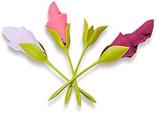 Portatovaglioli a forma di fiore Bloom - Set di 4 pz