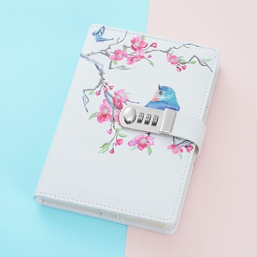 Cuaderno personal con contraseña, diario A5 con candado miniatura 7