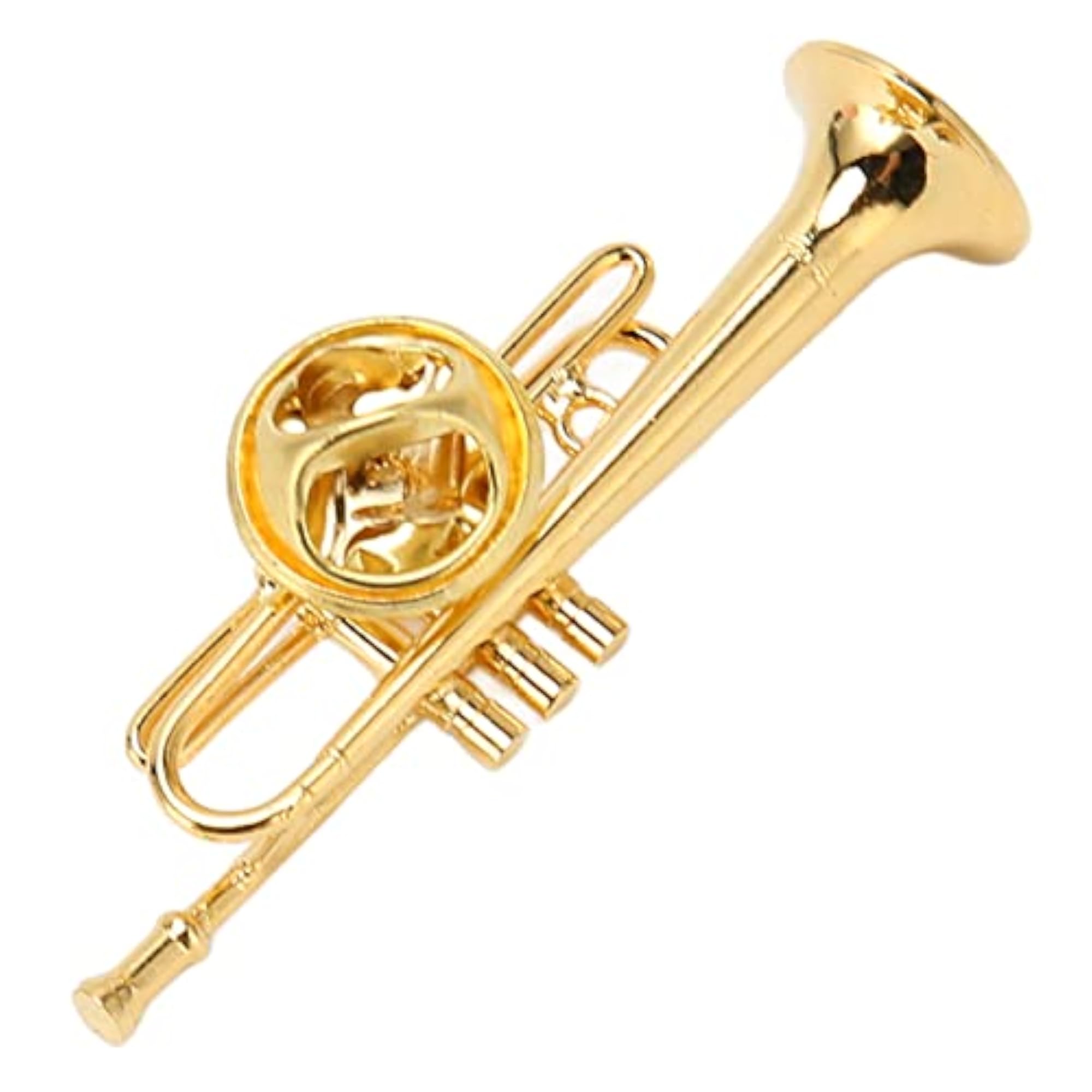 Exquisite Trumpet Brooch, Musical Instrument Gift