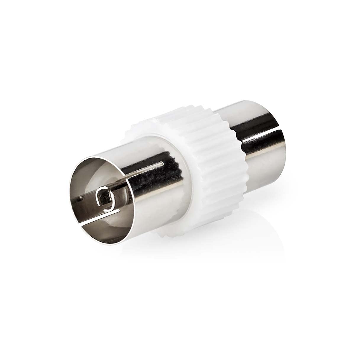NEDIS Satellite & Antenna Adapter, IEC Coaxial Coupler, Female to Female, 75Ohm – This Coax Coupler Is Suitable for Connecting Two Coaxial Cables to Each Other