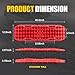BUNKER INDUST Off-Road Traction Boards with Jack Base,Pair Recovery Track 4X4 Jeep Truck Emergency Tire Traction Mat with Bag -Sand, Mud, Snow Tracks Red Traction Pad (Gen 7th)