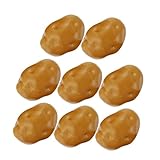 SHINEOFI 8 Piezas de Patatas Falsas de Espuma Realistas Adorno de Modelado de Patata para Decoración Rústica del Hogar Accesorios Simulada para Exposición Restaurantes y Fotografía