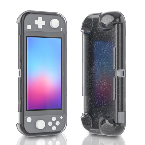Switch Lite Case Protective Cover – Ergonomic Grip TPU Shell, Glitter & Clear Slim Design, Non-Slip Shockproof Protection – Compatible with Accessories for Gaming, Travel, Kids & Gift