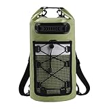 DimyFew Mochila Impermeable Bolsa Seca Mochila Diseño Flotante Transporte Cómodo Almacenamiento Amplio Resistente Material PVC Adecuada para Excursión Raftin, Verde