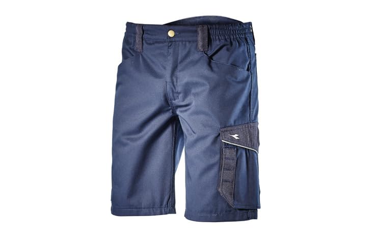 Bermuda de travail Diadora poly bleu haute résistance multipoches ref 161758