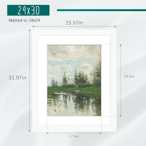 Image of Picrit 24x30 White Puzzle Frame, Picture Frame for Wall, 3 Pack