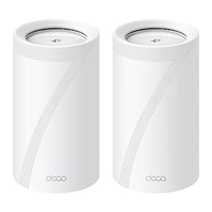 TP-Link Deco BE85 Wi-Fi 7 Mesh WLAN-Set, BE19000 Tri-Band-Router und Repeater (10 Gbit/s Ethernet/Glasfaser-Port, 19 Gbps Wi-Fi-Geschwindigkeit, WPA3, 320 MHz Kanäle, 6 GHz)