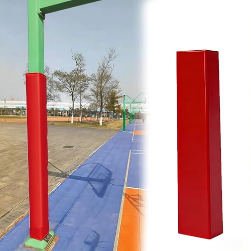 Square Basketball Pole Padding for Training, H-6ft/183cm Outdoor and Indoor Basketball Pole Pads, Waterproof Hoop Pads Crash Cushion Pads, Basketball Hoop Post Padding 7