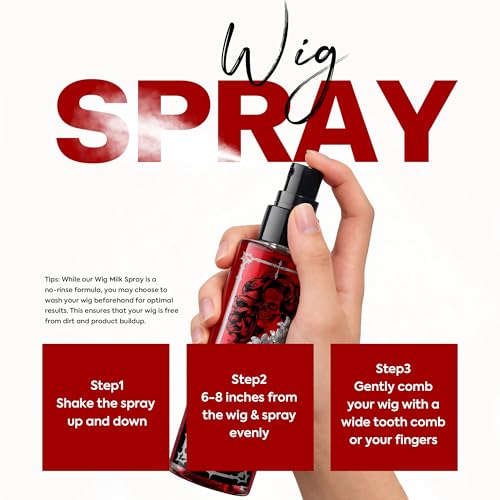 Guxelle Synthetic Wig Spray Leave-In Conditioning, pH6 Balanced Anti-Frizz Hair Detangler Spray, Boosts Silkiness and Shine. 200ml/6.76 fl oz (Synthetic Wig（pH6）) by Guxelle - Image 9