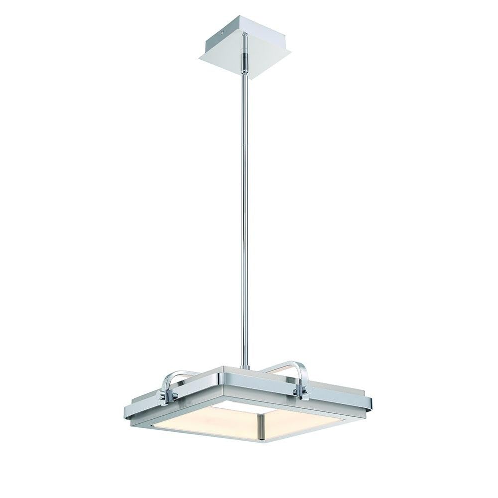 Eurofase Annilo 28W 1 LED Light Medium Pendant with Chrome/Nickel Finish