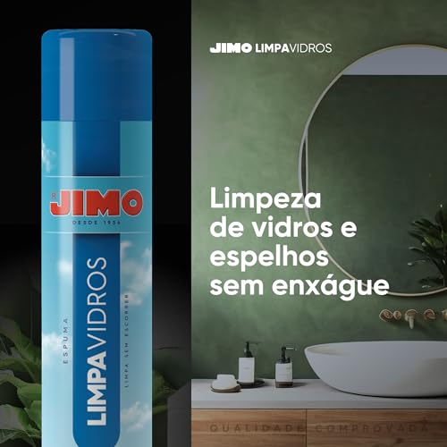 JIMO Limpa Vidros Carro Vitrine Janela Espenho Espuma Limpadora Não Escorre Inovador Aerossol 400ml