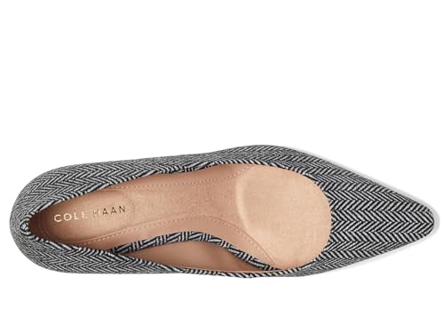Cole Haan Women's Go-to Janey Pumps, White/Black Herringbone, 7.5-B US