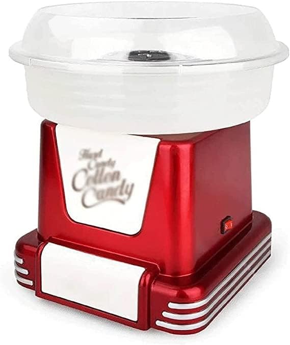 Nostalgia Retro Hard Free Countertop Original Cotton Candy Maker, and Sugar Scoop, red