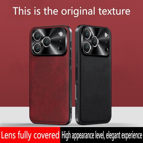 Étui compatible avec iPhone 12 Pro noir texture cuir évite les rayures - 3